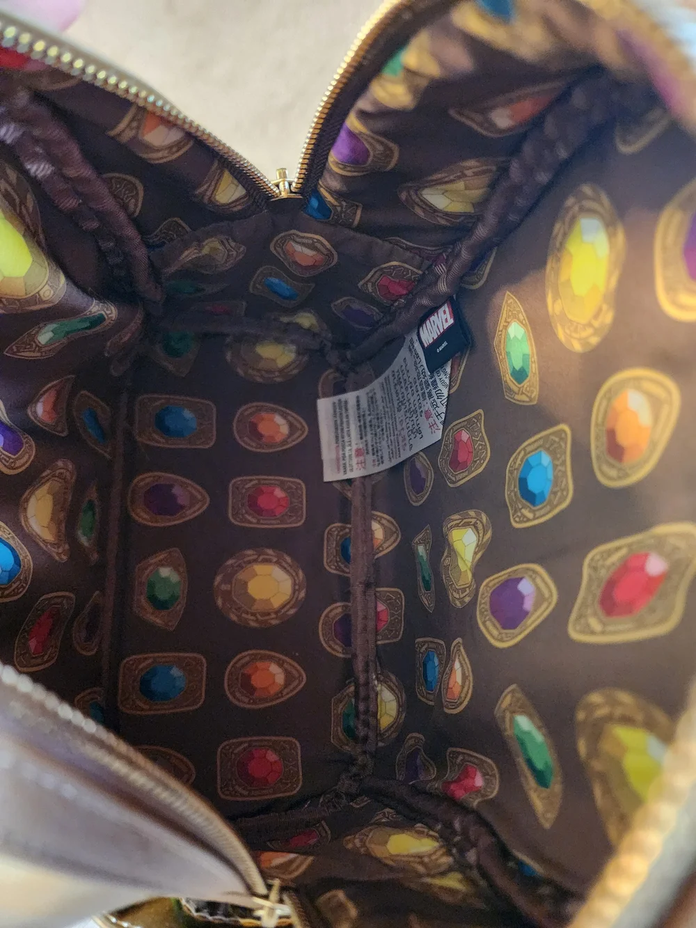 Marvel Infinity Gauntlet Gold Mini Backpack - Picture 10 of 11